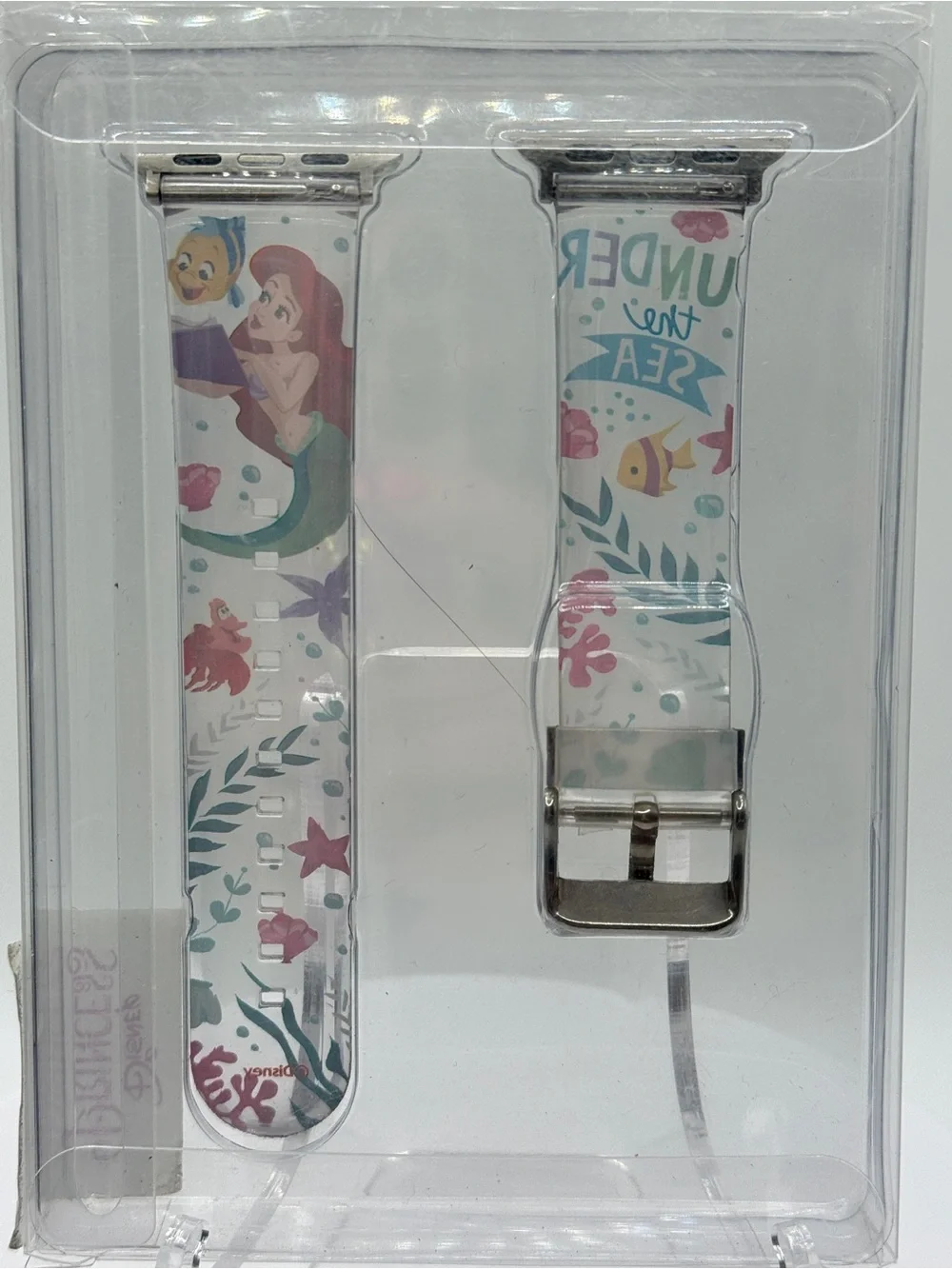 NWOT Disney The Little Mermaid Ariel Apple Watch Band - Under the Sea Clear - Picture 5 of 5